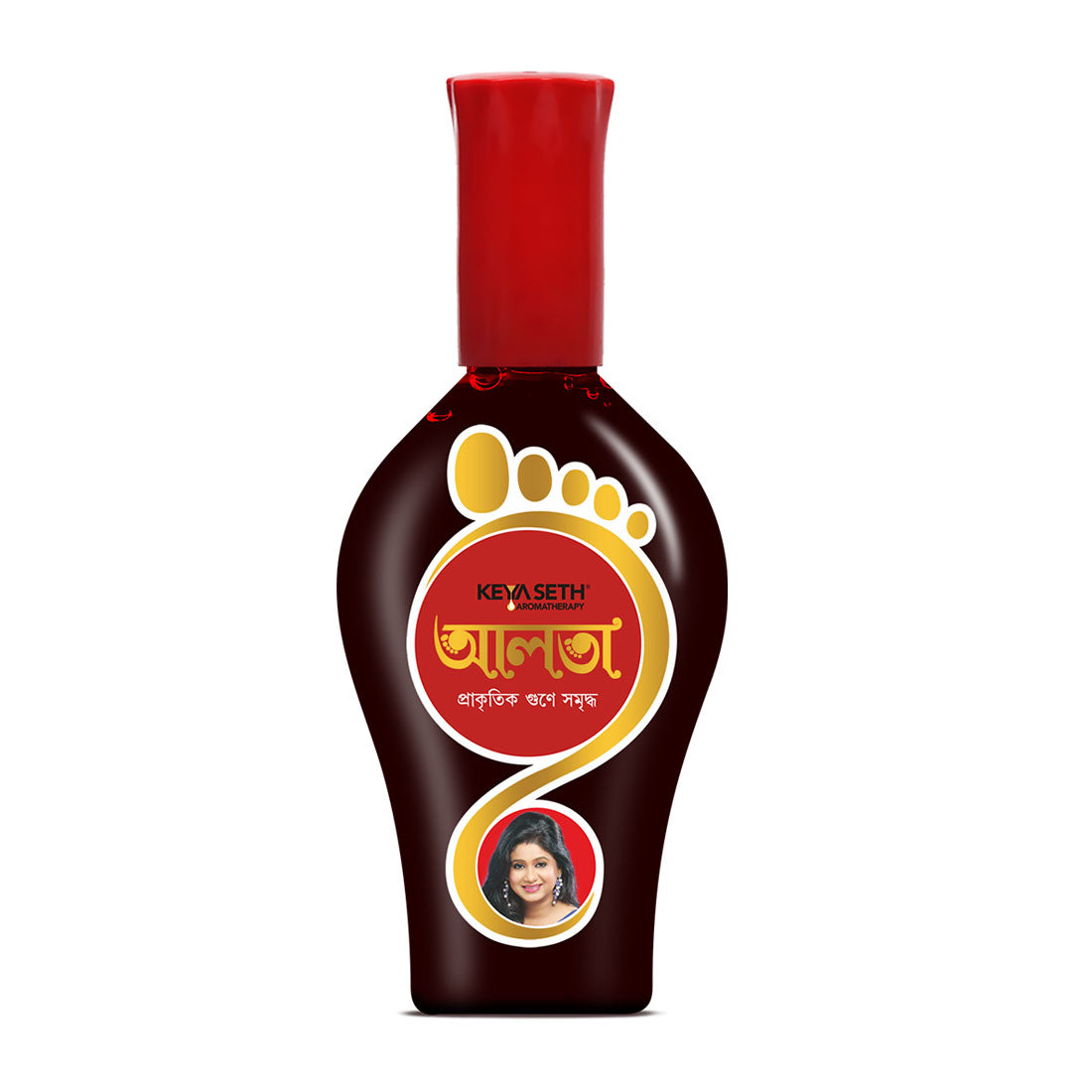 100% Natural Red Alta Mahavar Feet Colour Enriched with Floral Pigments, No Side- Effects 95ml - Keya Seth Aromatherapy