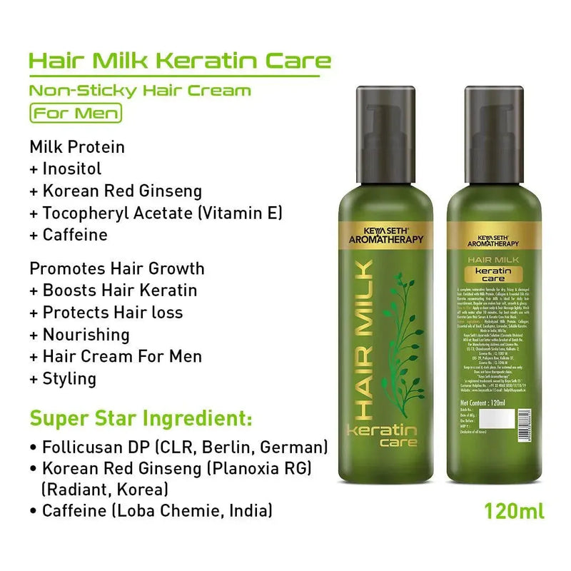 Hair Milk, Hair Cream For Hair Growth, Styling & Grooming, Keratin Treatment, Nourishment, Hair Fall Control for Men Daily Use Conditioner