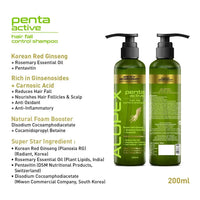 Alopex Absolute & Penta Active Shampoo for Acute Hair Fall & New Hair Growth Treatment Kit  Enriched with Korean Red Ginseng - Keya Seth Aromatherapy