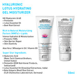 Complete Hydrating & Plumping Kit: Hyaluronic Lotus Face Wash, 1.5% Serum, Gel Moisturizer with 2% Pentavitin + Parsol HS, SPF 30+++ Sunscreen for Intense Hydration & Skin Barrier Repair