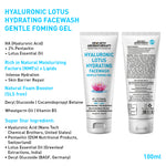 Complete Hydrating & Plumping Kit: Hyaluronic Lotus Face Wash, 1.5% Serum, Gel Moisturizer with 2% Pentavitin + Parsol HS, SPF 30+++ Sunscreen for Intense Hydration & Skin Barrier Repair