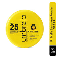 Umbrella Sunscreen Powder SPF 25 with PA+++ UV Protection, Sweat Resistant Formula, Micronized Zinc Oxide for Oily Skin