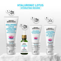 Hyaluronic Lotus Hydrating Facewash, 2 % Pentavitin + Natural Glucoside Foaming, NMFs + Lipids, Skin Barrier Repair, Gentle SLS Free