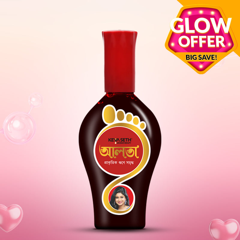 100% Natural Red Aalta Enriched with Floral Pigments, No Side- Effects 95ml - Keya Seth Aromatherapy