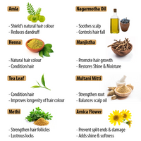 Black Shine Hair Pack Natural Hair Colour, Dye with Ayurvedic Herbs, Men & Women - Keya Seth Aromatherapy