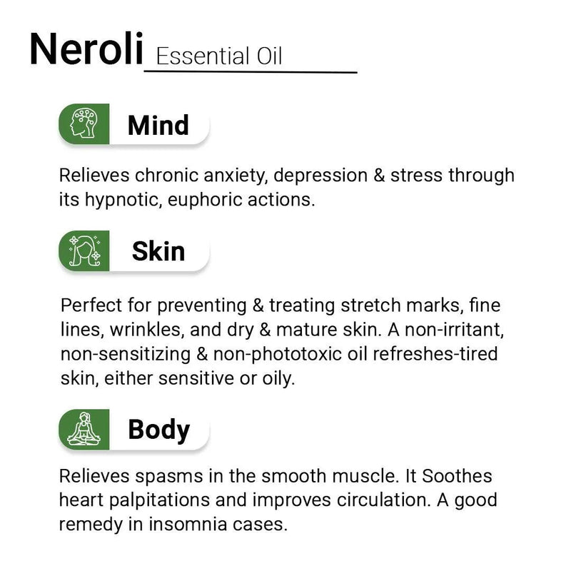 Neroli Essential Oil Natural Therapeutic Grade 10ml - Keya Seth Aromatherapy