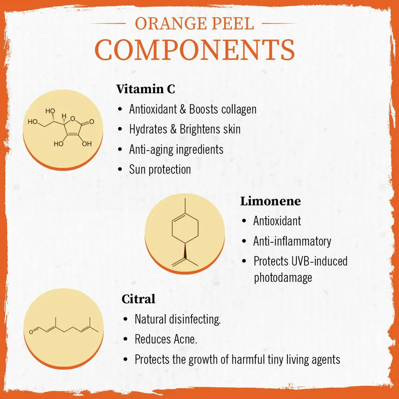 Orange Peel Powder Vitamin C Face Pack for Women & Men, Glowing Skin Exfoliation