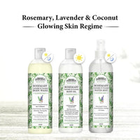 Rosemary Lavender Coconut Water Mist Spray Face Toner, Glowing Skin Hydration Soothing Anti Aging, Distilled Essential Oil