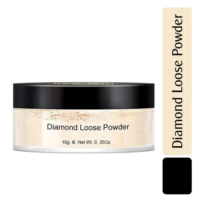 Diamond Loose Powder Natural Glow & Shimmer, Ultra- Fine Translucent, Feather Light Finishing Powder - Keya Seth Aromatherapy