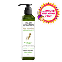 Korean Red Ginseng Hair Growth Shampoo, Blocks DHT, Pentavitin, Decyl Glucoside + Conditioners, Hydration Nourishes Hair & Scalp - Keya Seth Aromatherapy