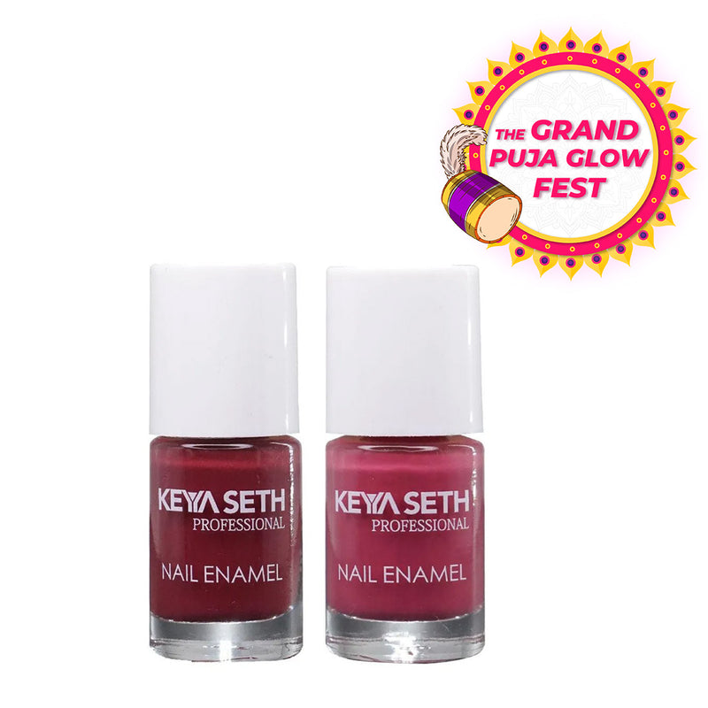 Wine N Dine + Workaholic Long Wear Nail Enamel Enriched with Vitamin E & Argan Oil - Keya Seth Aromatherapy