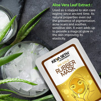 24K Gold Rubber Facial Mask for Brightening & Whitening Enriched with Aloe Vera & Chamomile Extract