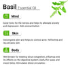 Basil Essential Oil, Therapeutic, Pure & Natural, Holy Basil (Tulsi) Spiritual Concentration, Headache, Digestive & Antiseptic 10ml, Essential Oil, Keya Seth Aromatherapy