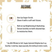 Lip Brightening & Hydrating Serum with Roll-On with Hyaluronic Acid, Rose Oil, Reduces Dark Patches, Pigmentation & Restore Natural Color for All 8ml, Lip Brightening & Hydrating Serum, Keya Seth Aromatherapy