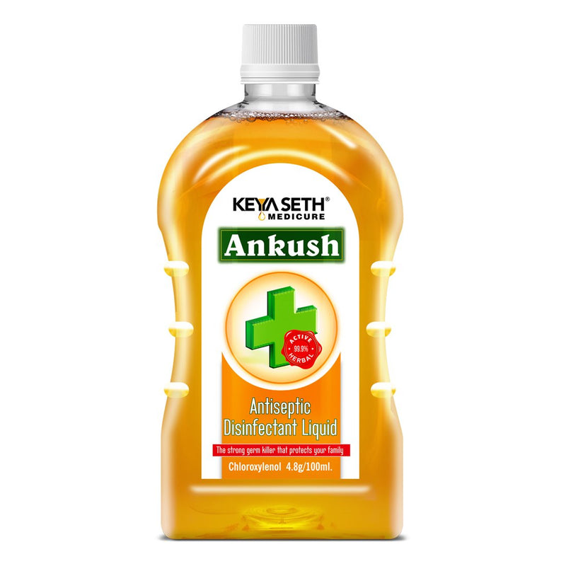 Ankush Antiseptic Disinfectant Liquid - First Aid, Medical, Multipurpose Personal Hygiene & Home Cleaner, Enriched with Chloroxylenol, Neem, Tulsi & Eucalyptus Essential Oil
