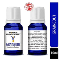 Graine Out-Migraine, Headache, Sinus, Relief Natural Therapeutic Essential Oil Blend of Aniseed & Neroli 10ml