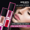 Light Nude Pink Shade Long Lasting Matte Lipgloss  - 07 - Keya Seth Aromatherapy