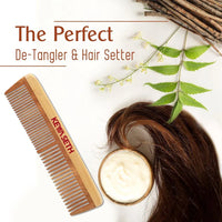 Neem Wooden Comb Wide Tooth for Hair Growth for Men & Women