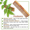 Neem Wooden Comb Wide Tooth for Hair Growth for Men & Women