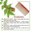 Neem Wooden Comb Wide Tooth for Hair Growth for Men & Women All Purpose Small Size.