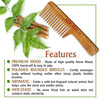 Neem Wooden Comb Wide Tooth with Handel All Purpose Large Size Perfect Hair Setter