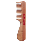 Neem Wooden Handle Comb Wide Tooth for Hair Growth for Men & Women