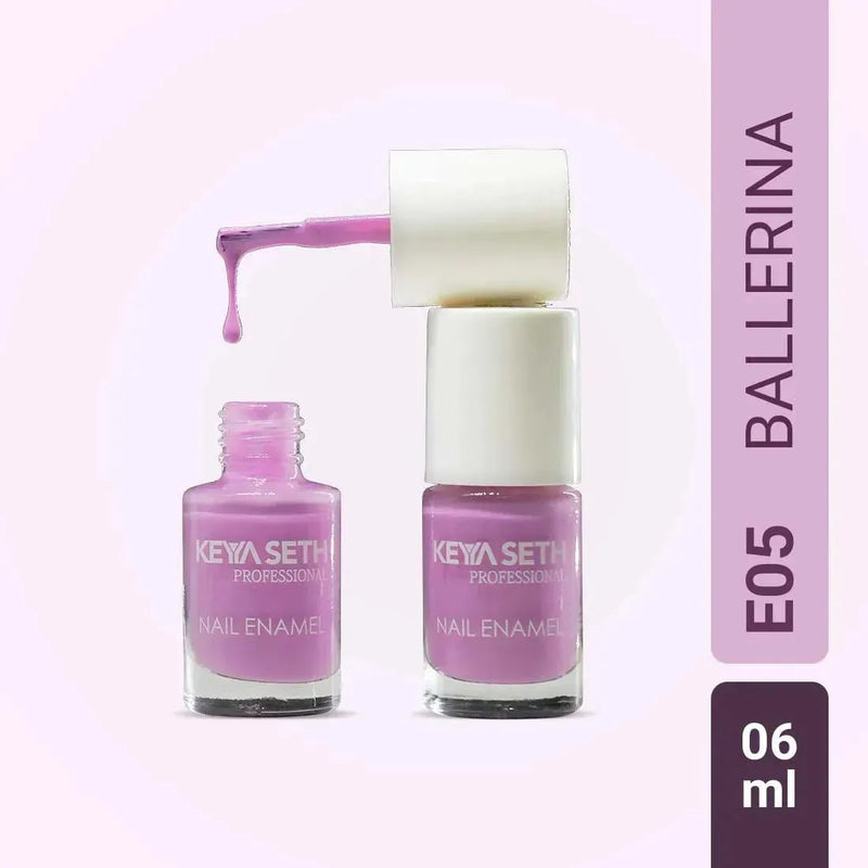 Ballerina Long Wear Nail Enamel Enriched with Vitamin E & Argan oil, Nail Polishes, Nail Polishes, Keya Seth Aromatherapy