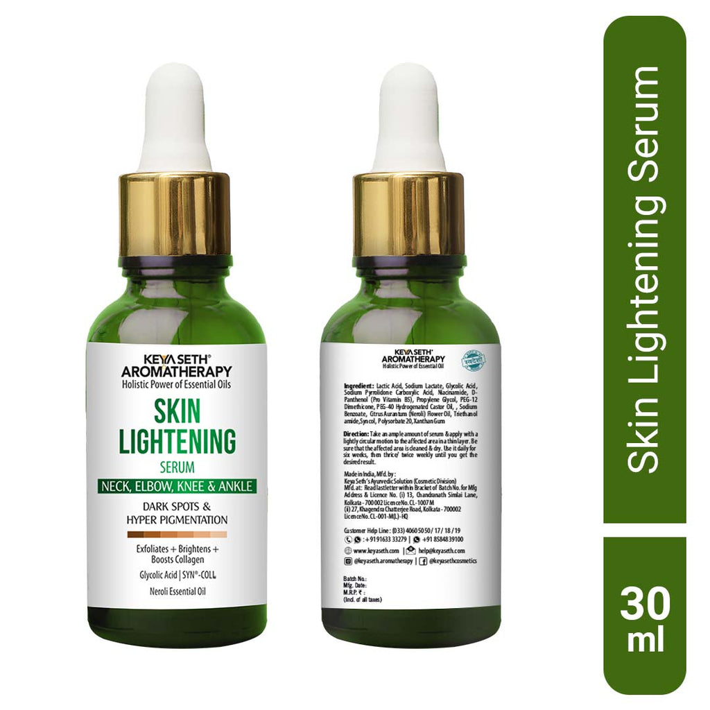 Skin Lightening Serum for Neck, Elbow, Knee & Ankle, Peptides + Glycolic Acid,Exfoliating + Brightening + Collagen Booster