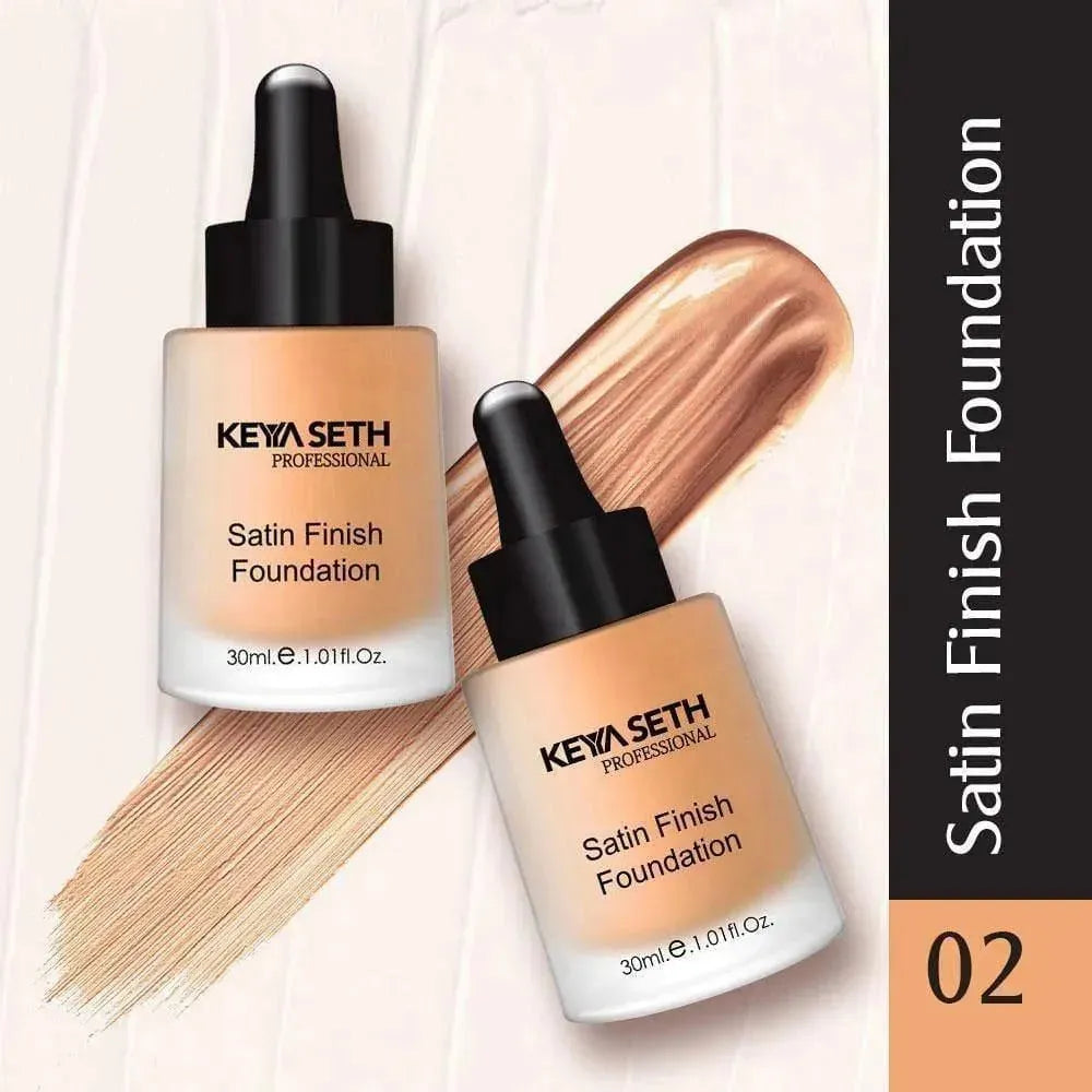 Satin Finish Foundation- Shade 02 - Keya Seth Aromatherapy